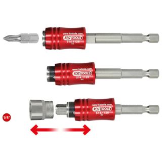 KS TOOLS 1/4" 2in1 SCHNELLWECHSEL-BITHALTER