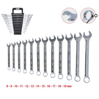 SERIE DI CHIAVI COMBINATE INCLINATE 12 PZ.  8-19 mm KS TOOLS