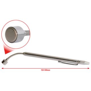SUPPORTO MAGNETICO TELESCOPICO 2in1 CON UGELLI DI LAVAGGIO E UTENSILE DI MESSA IN FASE 150-590mm KS TOOLS