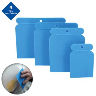 SERIE DI SPATOLE GIAPPONESI IN PLASTICA  4 pz BRILLIAT TOOLS