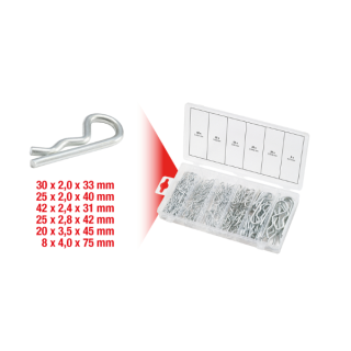 KS TOOLS SORTIMENT ELASTISCHER SPLINTE 1,8x33 - 3,9x75, 150-tlg