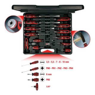 SATZ ERGOTORQUEMAX SCHRAUBENZIEHER MIT SCHLAGKAPPE 13-TLG KS TOOLS