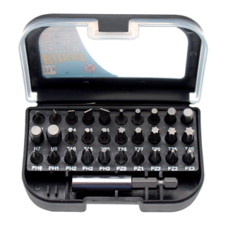 SET 31 PEZZI INSERTI ATT. ESAGONALE 1/4” BGS FERMEC