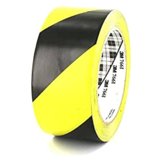 NASTRO PER LA SEGNALAZIONE DI PERICOLI GIALLO/NERO 50X33mm 3M™  